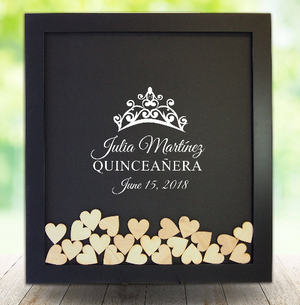 Quinceanera Guest Book Frame