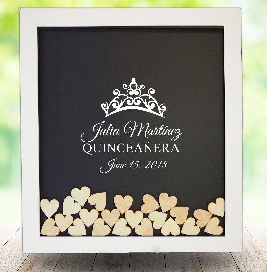 Quinceanera Guest Book Frame