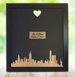 New York City Skyline - Guest Book Frame
