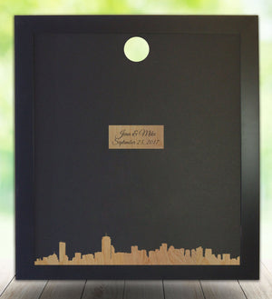 Boston, MA Skyline Guest Book Frame